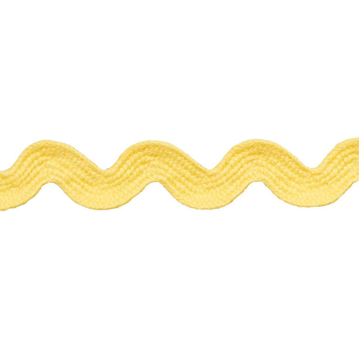 Ric Rac Tape Medium Yellow 82718 by Schumacher Designer Trim New Old-Fashioned - Swanky Fabrics -