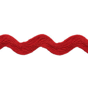 Ric Rac Tape Large Rosso 82723 by Schumacher Trim