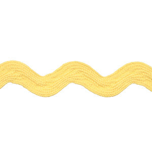 Ric Rac Tape Large Yellow 82728 by Schumacher Trim