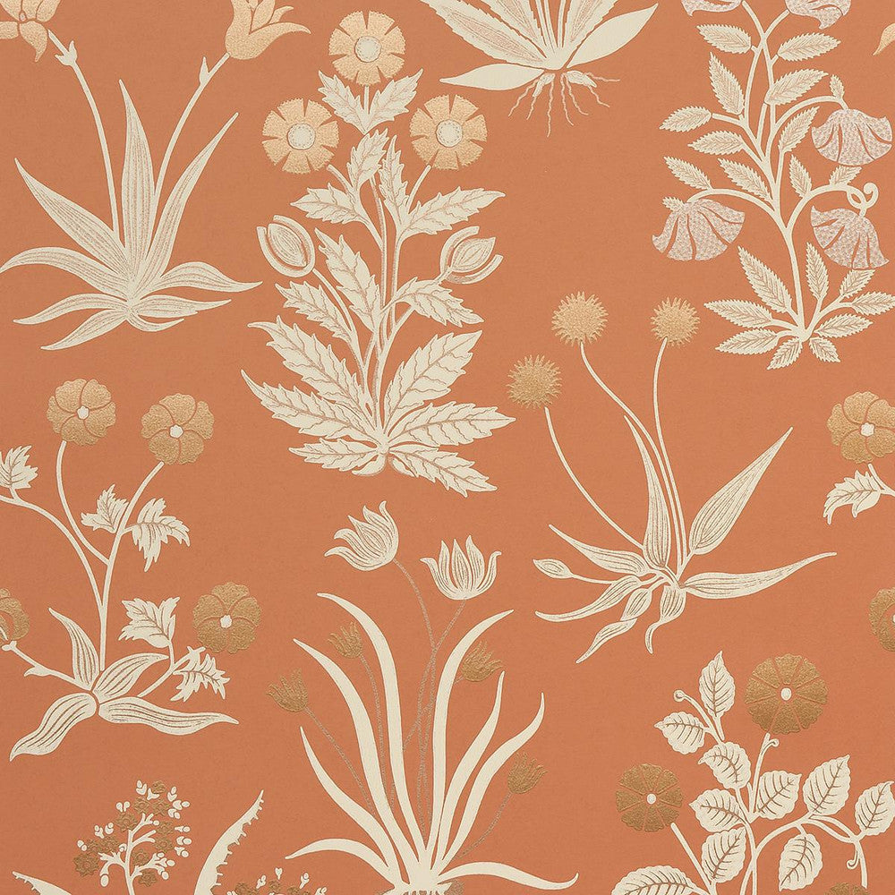 Culpeper Ox Orange 5015090 by Schumacher Wallpaper Neisha Crosland 20.5" - Fabric Carolina -