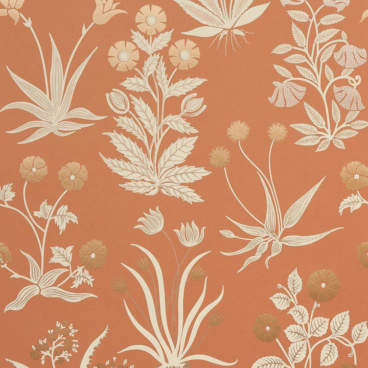 Culpeper Ox Orange 5015090 by Schumacher Wallpaper Neisha Crosland 20.5" - Fabric Carolina -