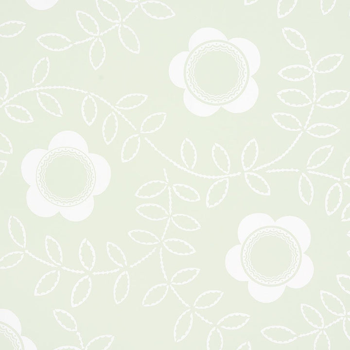 Tudor Rose Pistachio 5015101 by Schumacher Wallpaper Neisha Crosland 27.0" - Fabric Carolina -