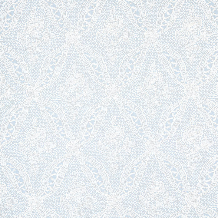 Cosette Lace Cornflower 5014722 by Schumacher Wallpaper New Old-Fashioned 27.0" - Fabric Carolina -