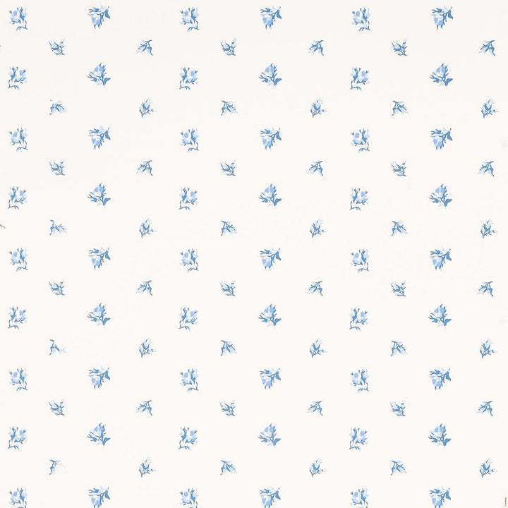 Margie Floral Porcelain 5014740 by Schumacher Designer Wallpaper New Old-Fashioned 9.0" - Swanky Fabrics -