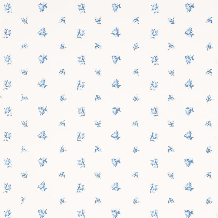 Margie Floral Porcelain 5014740 by Schumacher Wallpaper New Old-Fashioned 9.0" - Fabric Carolina -