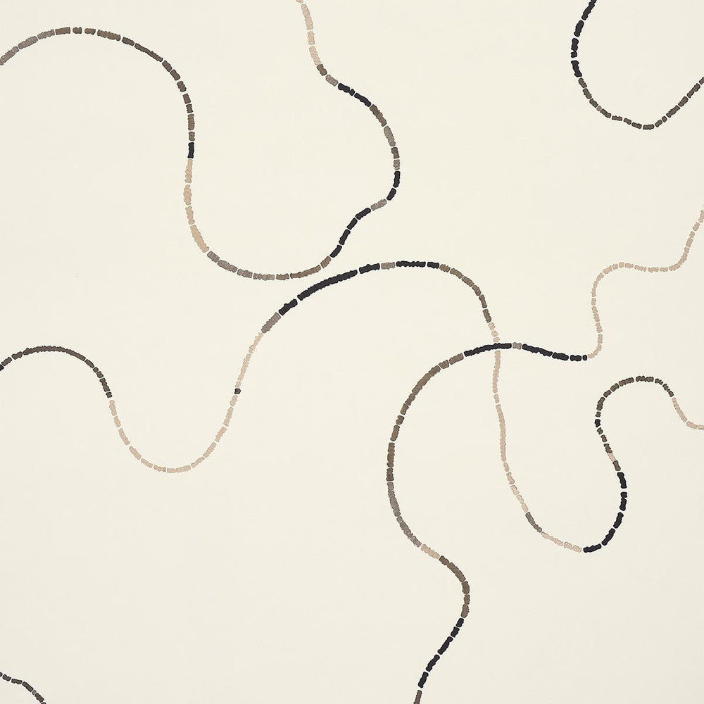 Turini Cocoa Multi 5014892 by Schumacher Wallpaper Backdrop 54.0" - Fabric Carolina -