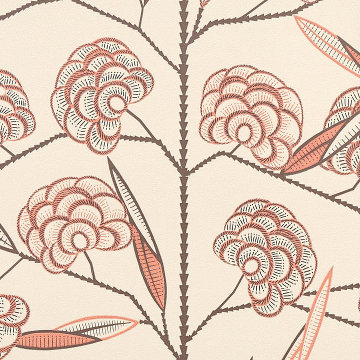 Jacob'S Tree Old Rose 5015030 by Schumacher Wallpaper Neisha Crosland 20.5" - Fabric Carolina -
