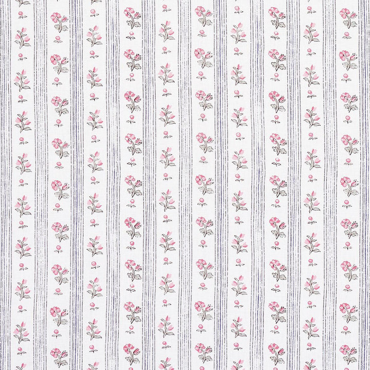 Cabanon Stripe Rose 175965 by Schumacher Fabric New Old-Fashioned 6.0" - Fabric Carolina -
