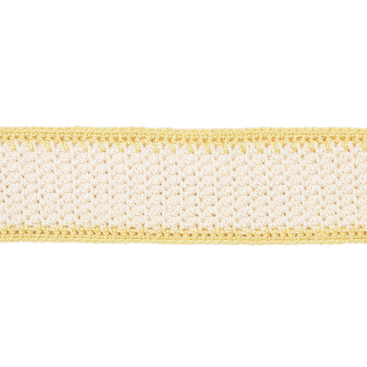 Sylvia Crochet Tape Buttercup 82671 by Schumacher Trim New Old-Fashioned - Fabric Carolina -