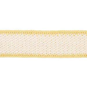 Sylvia Crochet Tape Buttercup 82671 by Schumacher Trim