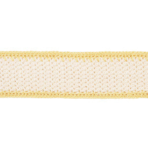 Sylvia Crochet Tape Buttercup 82671 by Schumacher Trim