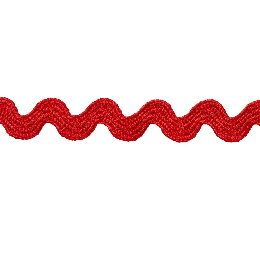 Ric Rac Tape Small Rosso 82703 by Schumacher Trim New Old-Fashioned - Fabric Carolina -