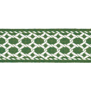 Lattice Indoor/Outdoor Tape Green 82822 by Schumacher Trim