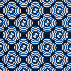 Le Moderne Cut Velvet Cobalt 82260 by Schumacher Fabric