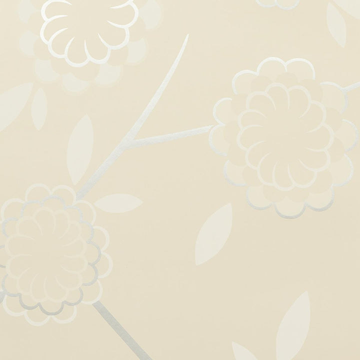 Birdtree Silver 5014991 by Schumacher Wallpaper Neisha Crosland 20.5" - Fabric Carolina -