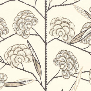 Jacob'S Tree Black & Cream 5015031 by Schumacher Wallpaper