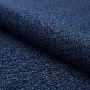 Marco Performance Linen Indigo 82623 by Schumacher Fabric
