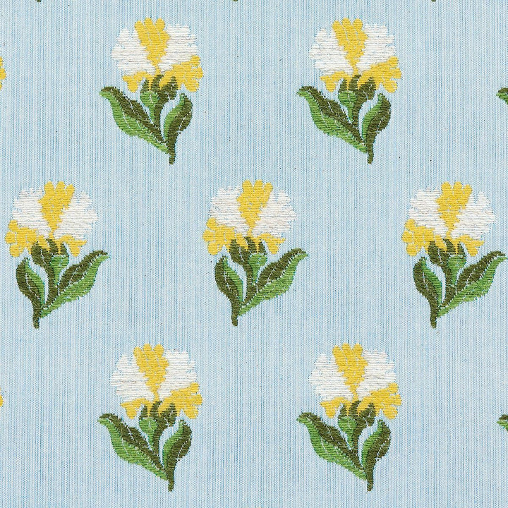 Rosina Floral Marigold 82632 by Schumacher Designer Fabric New Old-Fashioned 3.5" - Swanky Fabrics -