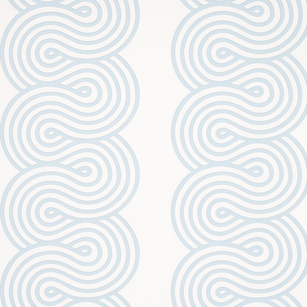 Giraldi Sky 5014791 by Schumacher Designer Wallpaper Moon River - Swanky Fabrics -