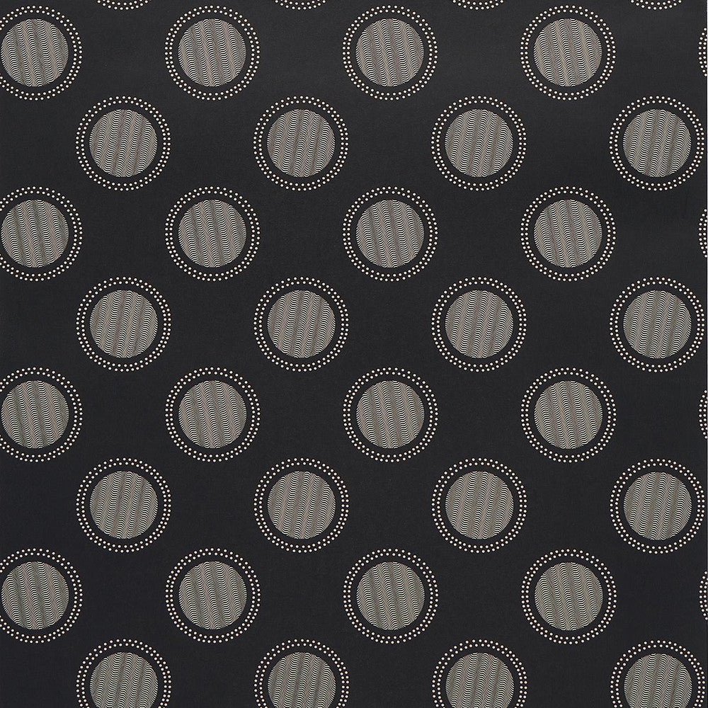 Watermark Black & White 5015012 by Schumacher Wallpaper Neisha Crosland 20.5" - Fabric Carolina -