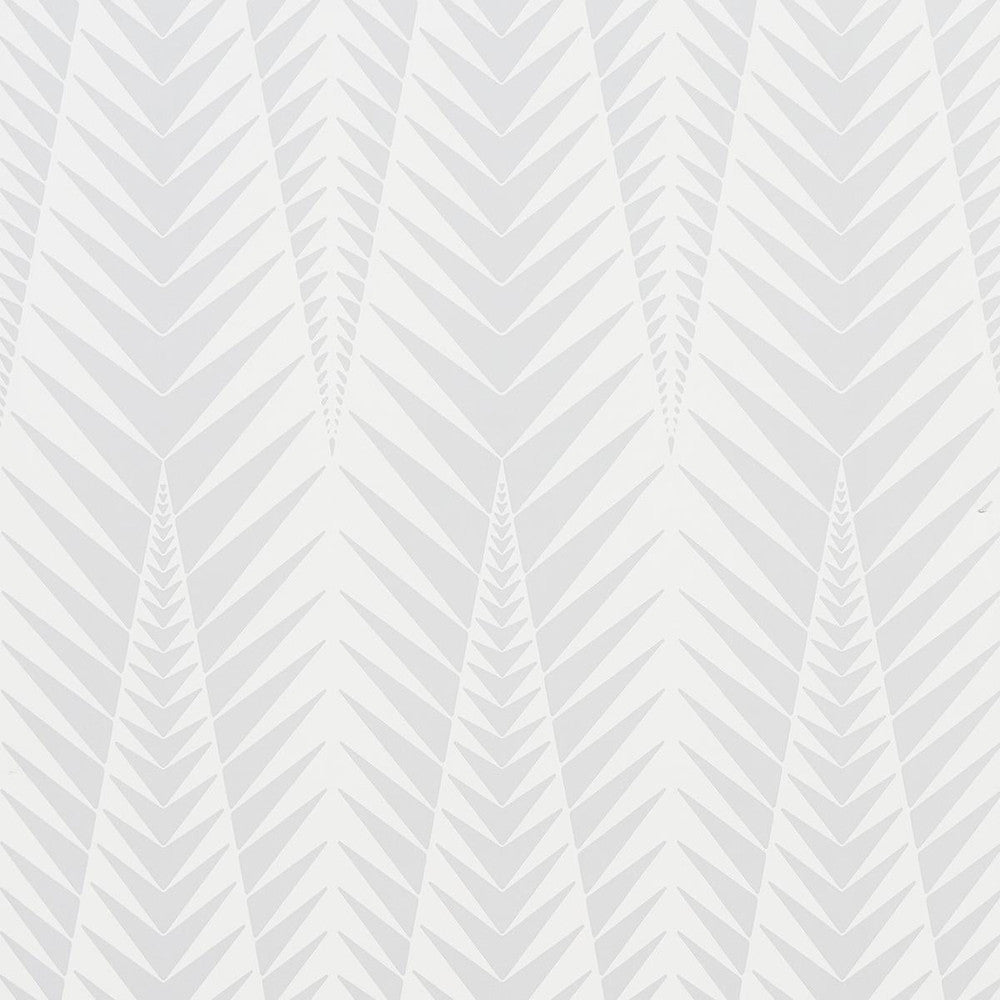 Zebra Dove Grey 5015062 by Schumacher Wallpaper Neisha Crosland 20.5" - Fabric Carolina -