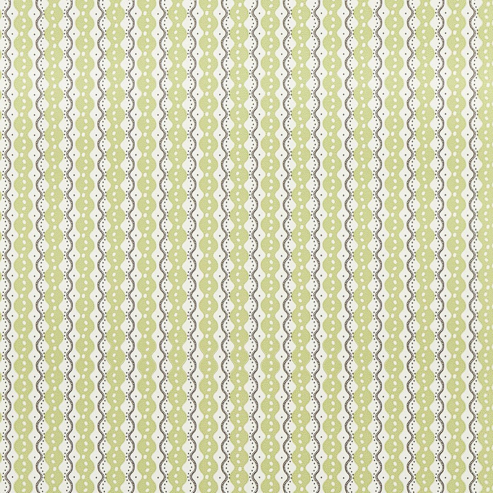 Centipede Stripe Pea 5015072 by Schumacher Wallpaper Neisha Crosland 20.5" - Fabric Carolina -