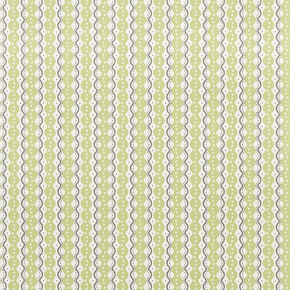 Centipede Stripe Pea 5015072 by Schumacher Designer Wallpaper Neisha Crosland 20.5" - Swanky Fabrics -