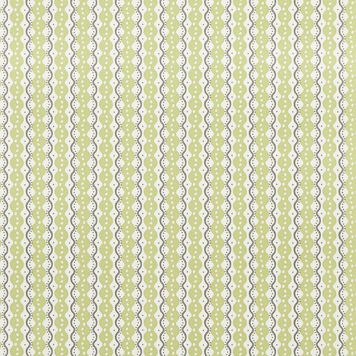 Centipede Stripe Pea 5015072 by Schumacher Designer Wallpaper Neisha Crosland 20.5" - Swanky Fabrics -