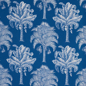 Grand Palms Indoor/Outdoor Navy 180961 by Schumacher Fabric