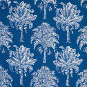 Grand Palms Indoor/Outdoor Navy 180961 by Schumacher Fabric