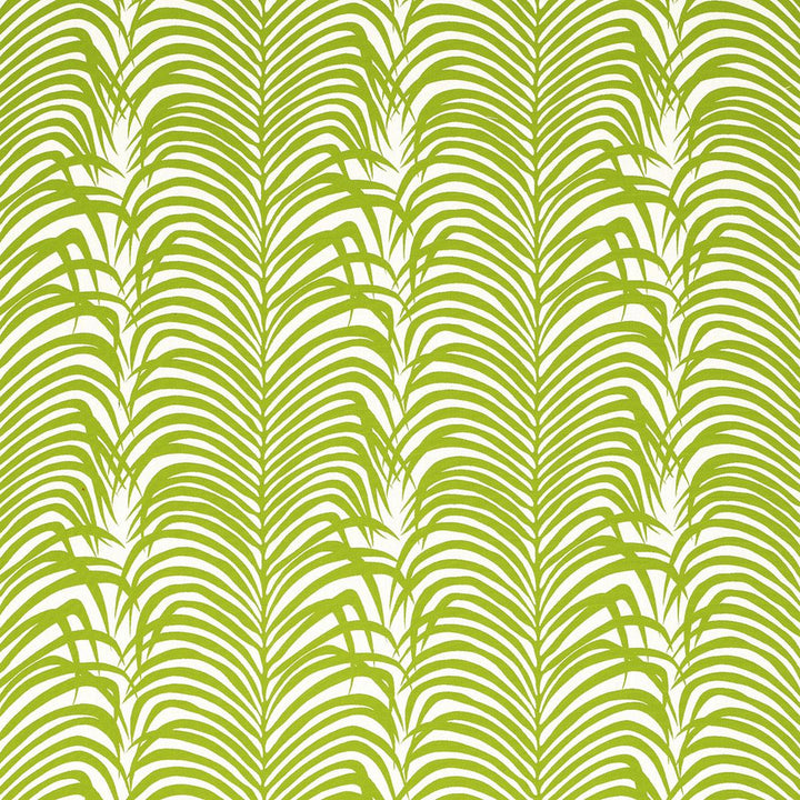 Zebra Palm Woven Indoor/Outdoor Green 82780 by Schumacher Fabric Swing Time Indoor/Outdoor 13.88" - Fabric Carolina -