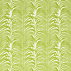 Zebra Palm Woven Indoor/Outdoor Green 82780 by Schumacher Fabric