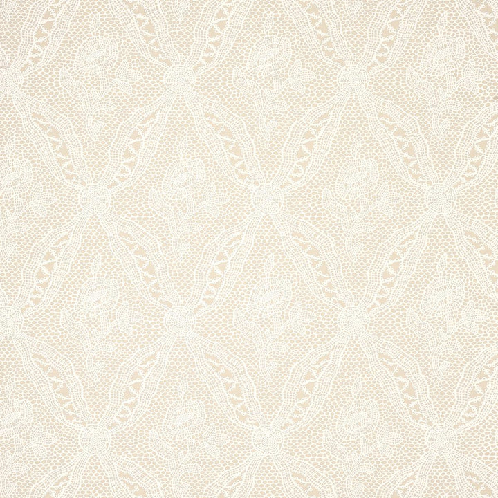 Cosette Lace Sand 5014721 by Schumacher Wallpaper New Old-Fashioned 27.0" - Fabric Carolina -