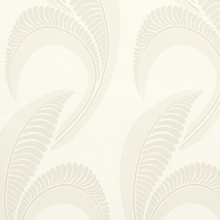 Banana Leaf Ivory 5014981 by Schumacher Wallpaper Neisha Crosland 20.5" - Fabric Carolina -