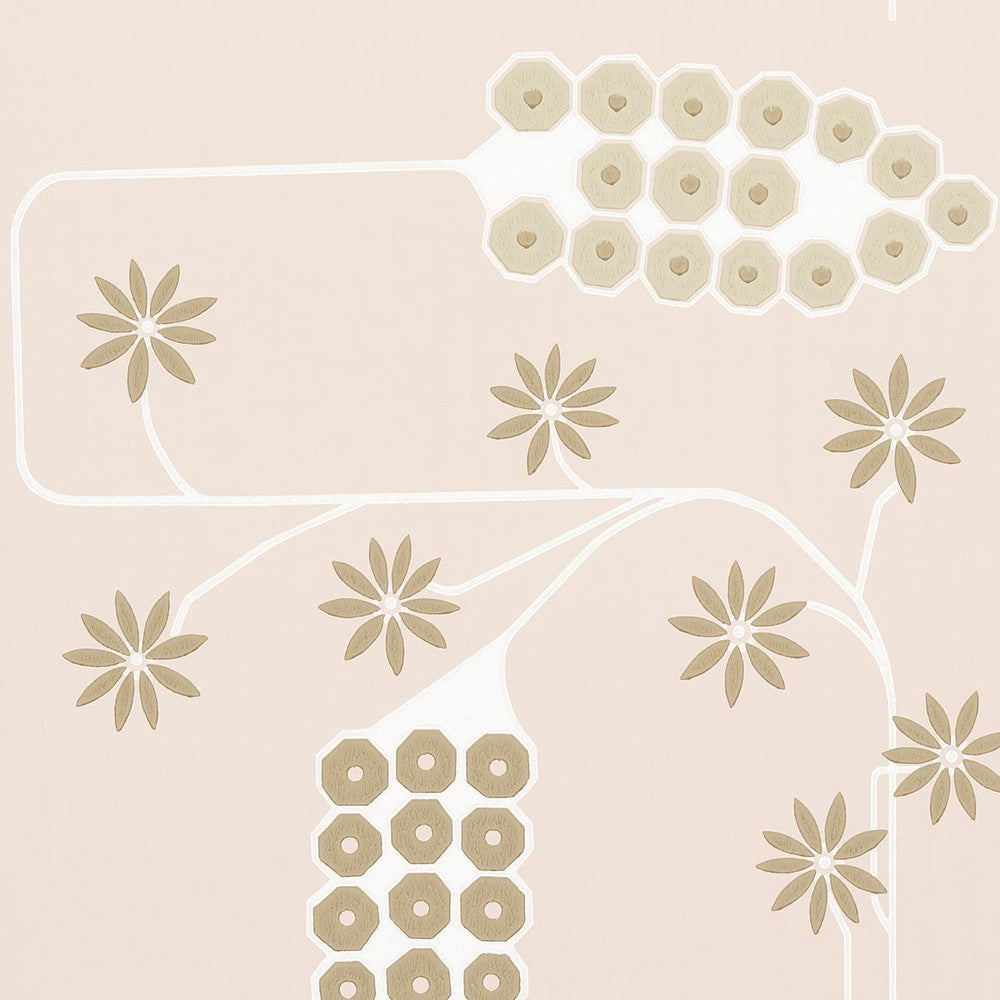 Hollywood Grape Plaster 5015023 by Schumacher Designer Wallpaper Neisha Crosland 20.5" - Swanky Fabrics -