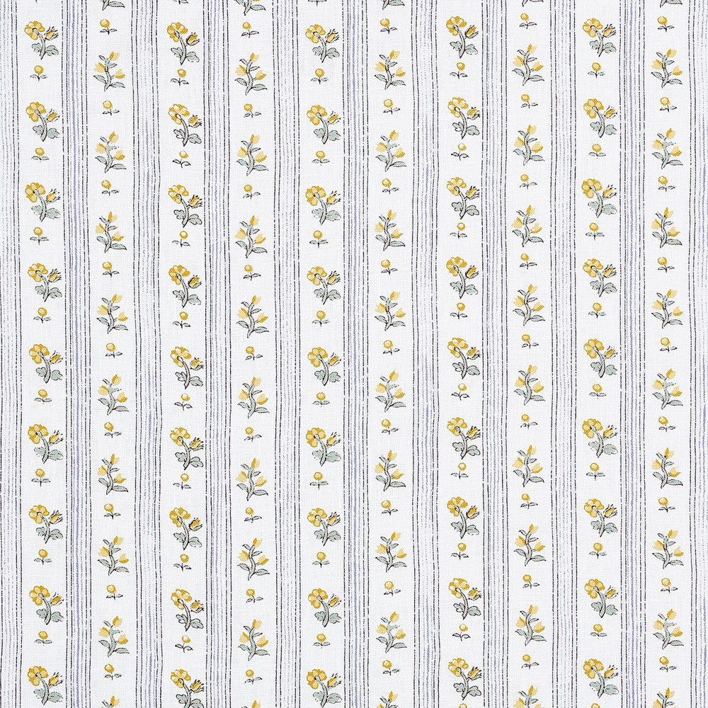 Cabanon Stripe Jaune 175966 by Schumacher Fabric New Old-Fashioned 6.0" - Fabric Carolina -