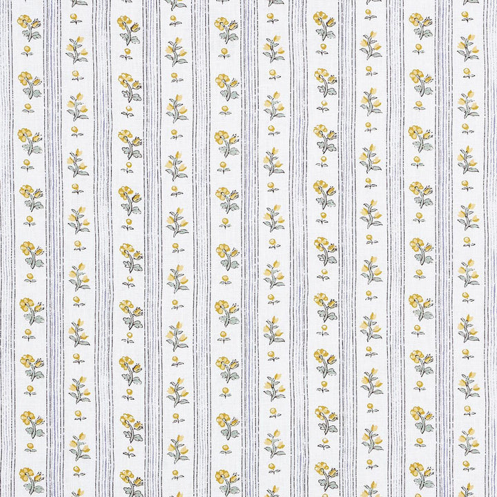 Cabanon Stripe Jaune 175966 by Schumacher Fabric New Old-Fashioned 6.0" - Fabric Carolina -