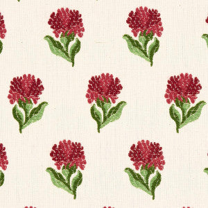 Rosina Floral Garnet 82630 by Schumacher Fabric