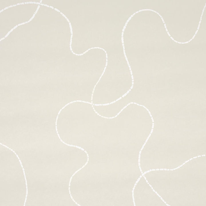 Turini Light Beige 5014891 by Schumacher Wallpaper Backdrop 54.0" - Fabric Carolina -