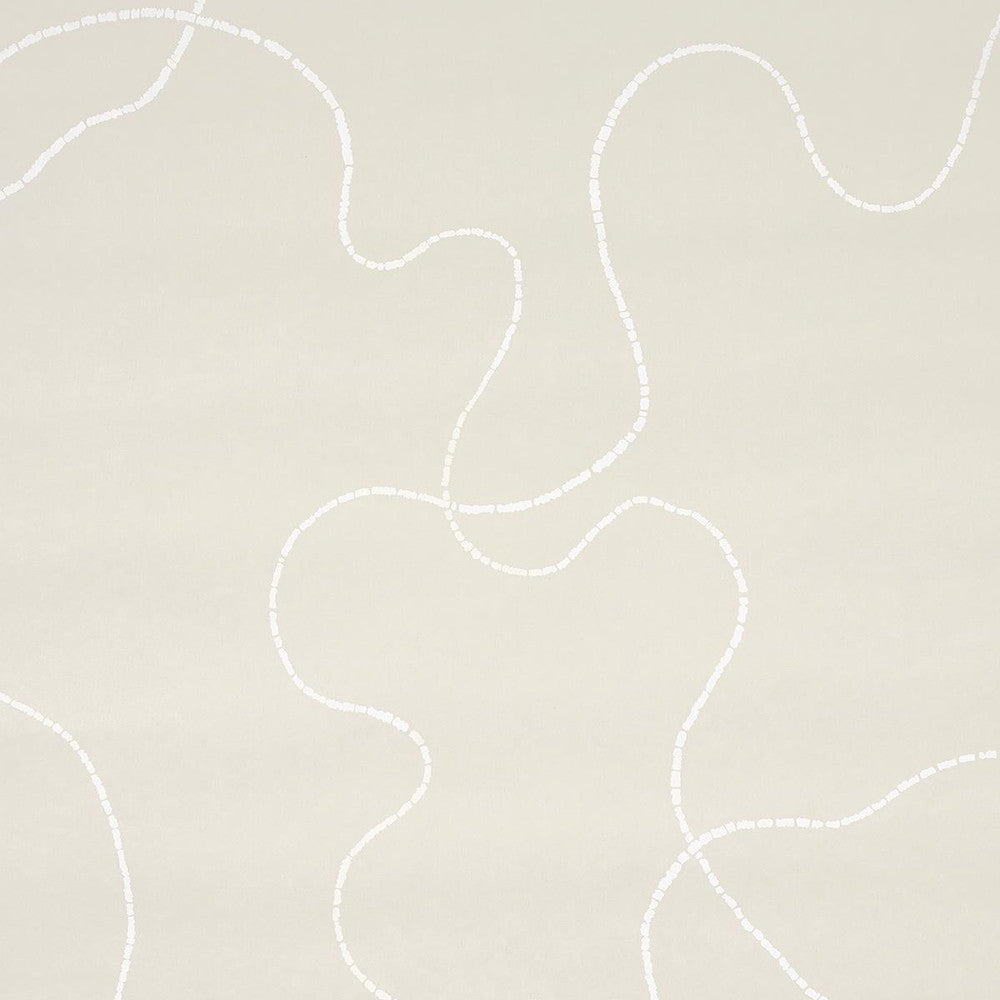 Turini Light Beige 5014891 by Schumacher Designer Wallpaper Backdrop 54.0" - Swanky Fabrics -