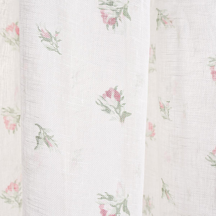 Margie Floral Sheer Rose 180830 by Schumacher Fabric New Old-Fashioned 9.25" - Fabric Carolina -