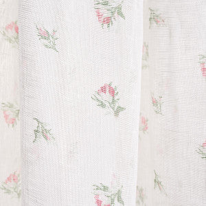 Margie Floral Sheer Rose 180830 by Schumacher Fabric