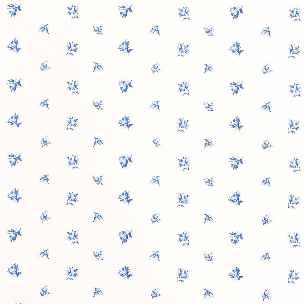 Margie Floral Porcelain 180840 by Schumacher Fabric New Old-Fashioned 9.0" - Fabric Carolina -