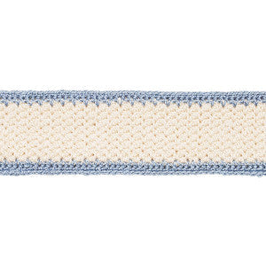 Sylvia Crochet Tape Cornflower 82672 by Schumacher Trim