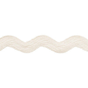 Ric Rac Tape Large Ivory 82725 by Schumacher Trim