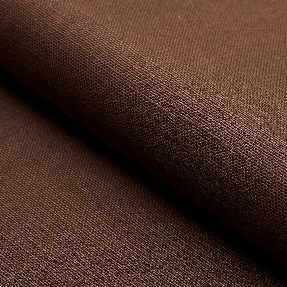 Piet Performance Linen Brown 82594 by Schumacher Fabric Perfect Basics: Linen - Fabric Carolina -