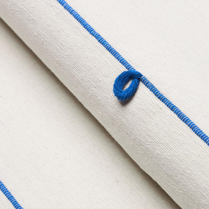 Globo Knotted Handwoven Royal Blue 81380 by Schumacher Designer Fabric Onora 8.0" - Swanky Fabrics -