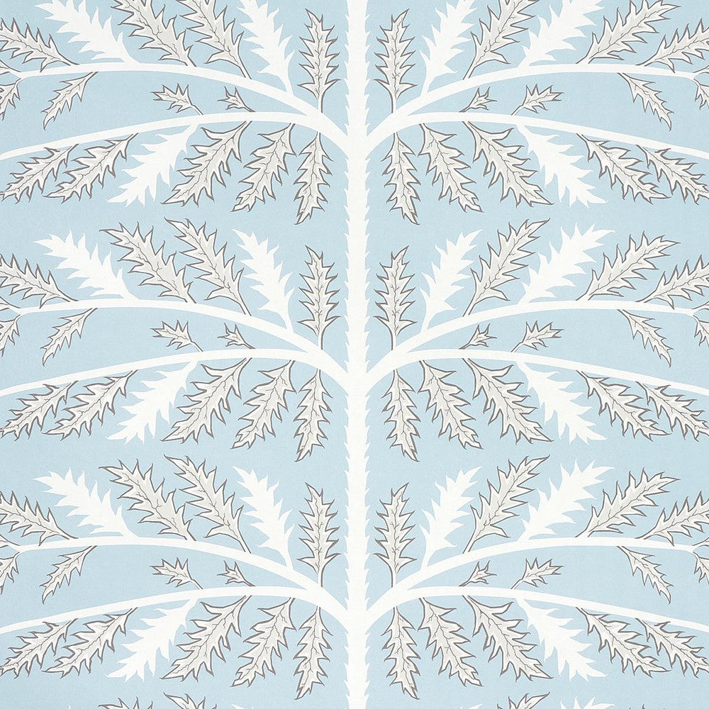 Thistle Mineral 5014950 by Schumacher Wallpaper Neisha Crosland 27.0" - Fabric Carolina -
