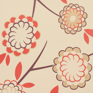 Birdtree Cockatoo Red 5014990 by Schumacher Wallpaper