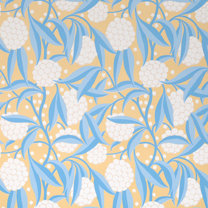 Rubus Yellow 5013331 by Schumacher Wallpaper Moon River 27.0" - Fabric Carolina -